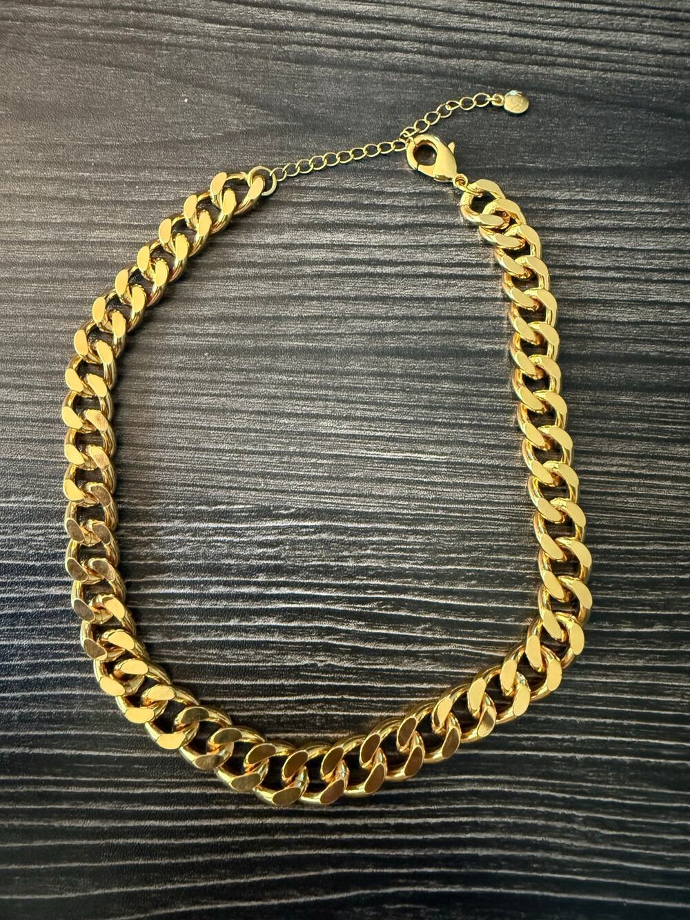MAYAMAR Gold Chunky Cuban Link Chain Statement Choker Necklace